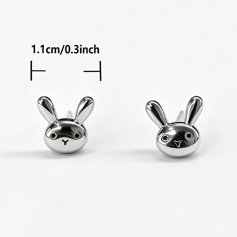 Bunny Face Stud Earrings