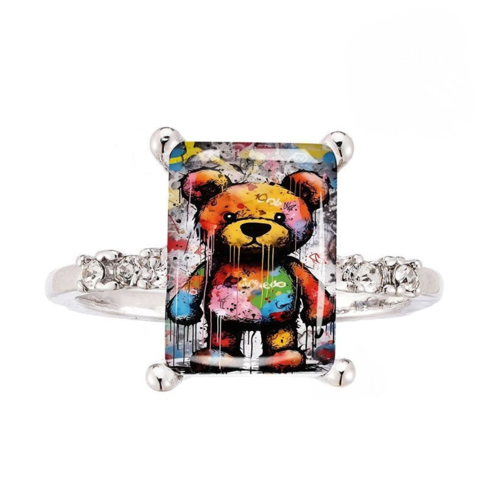 Graffiti Bear Square Ring