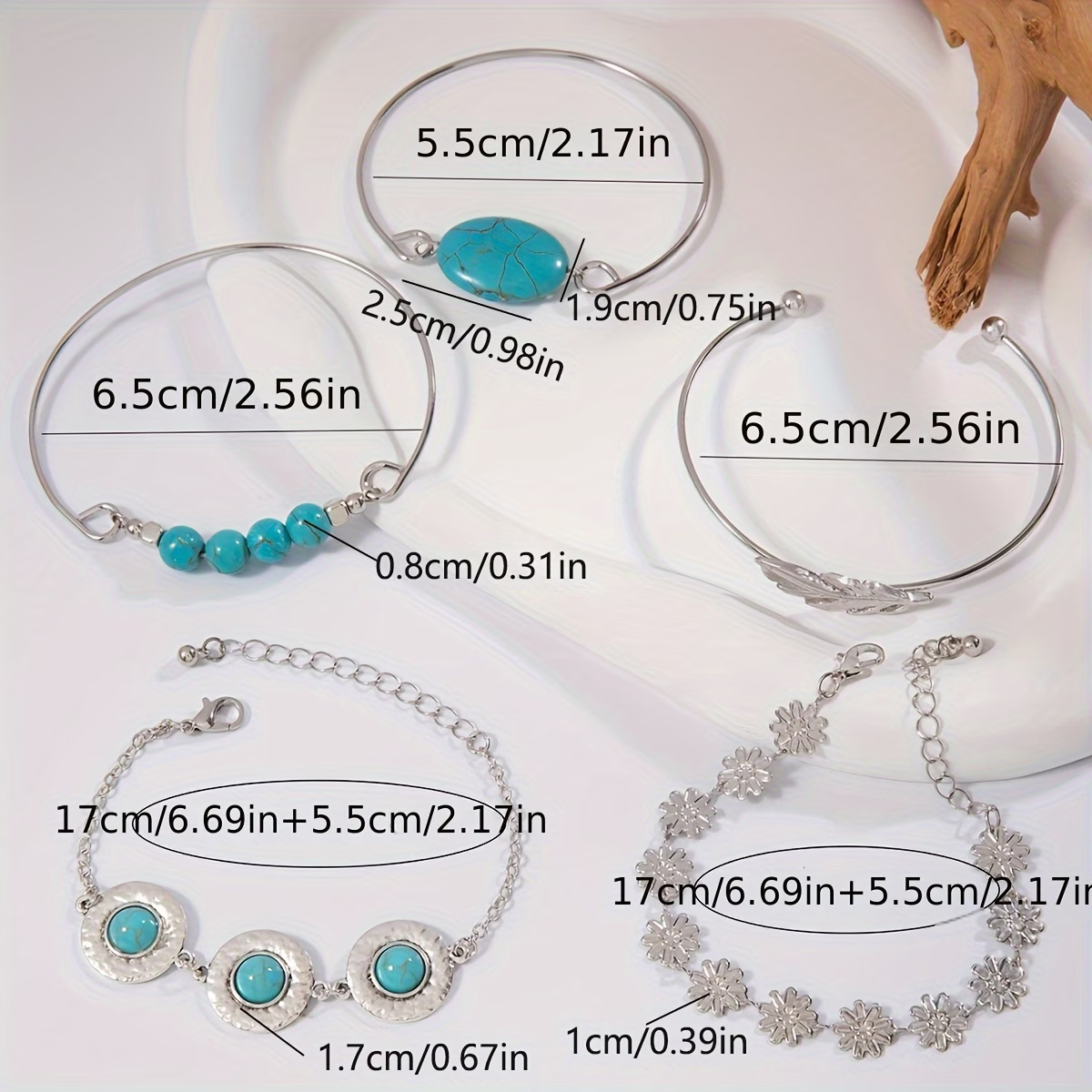Turquoise Boho Bracelet Stack
