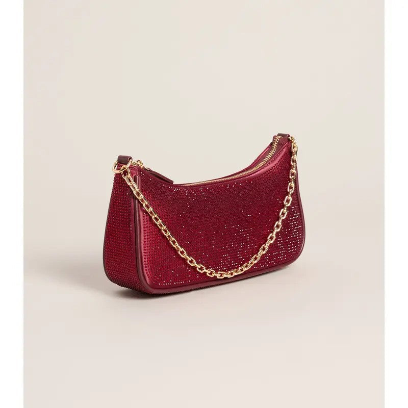 Rhinestone Chain Shoulder Bag