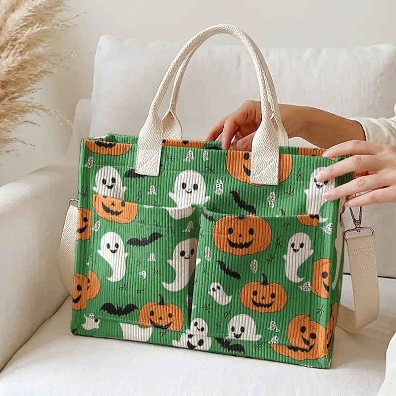 Ghost & Pumpkin Tote Bag