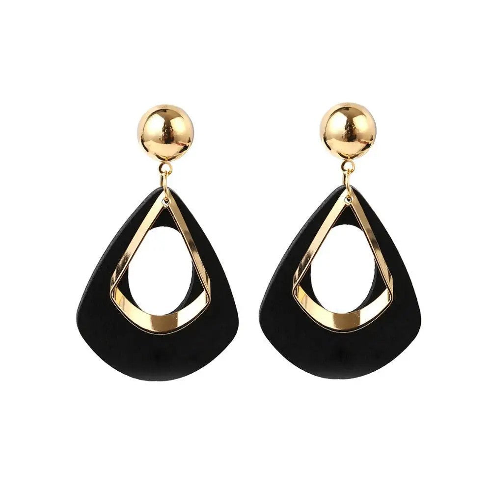 Geometric Teardrop Earrings