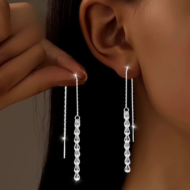 Teardrop Chain Earrings