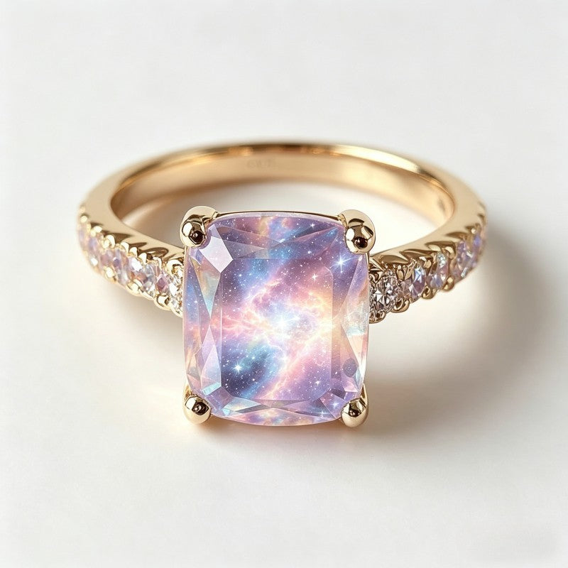 Nebula Square Statement Ring
