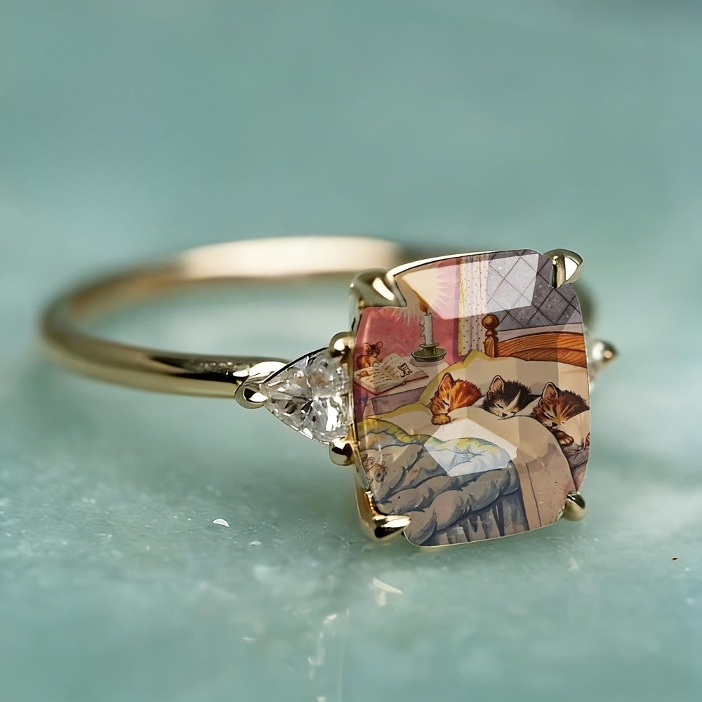 Sleeping Cats Square Ring