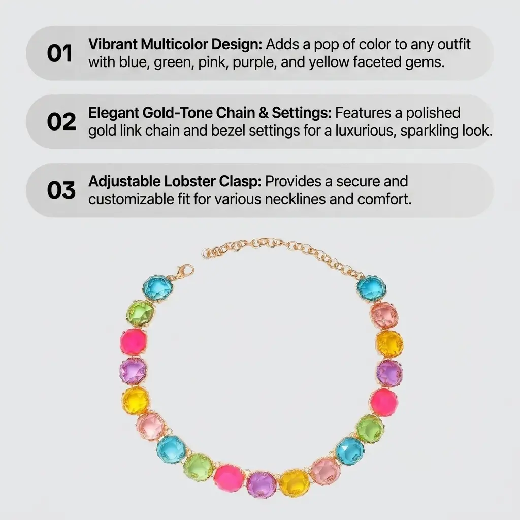Colorful Crystal Necklace