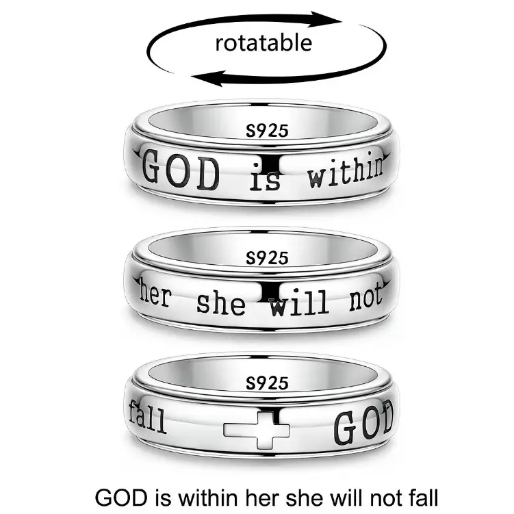 God Is Faith Cross Ring
