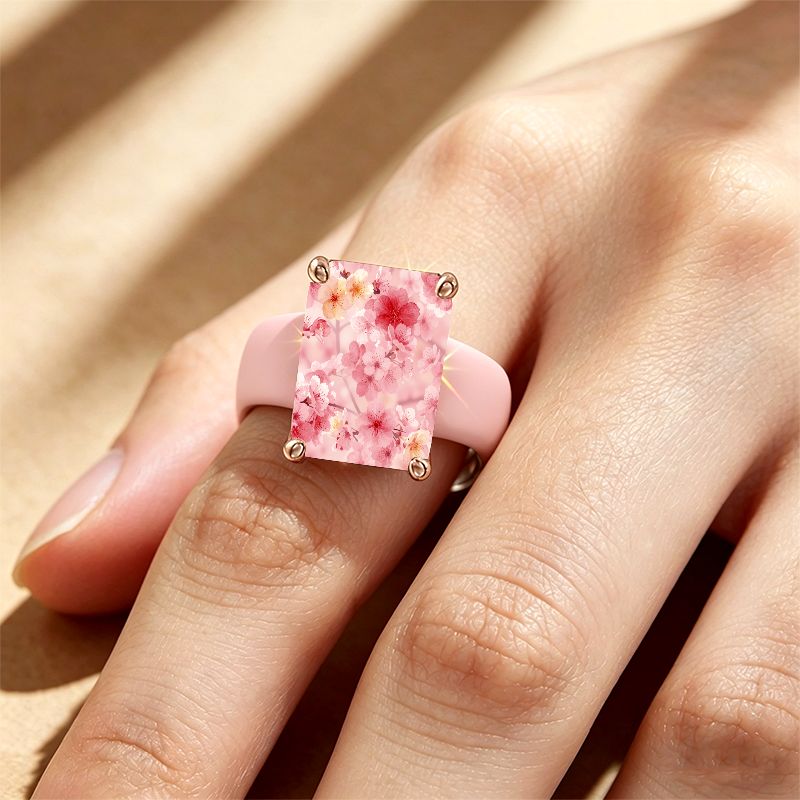 Cherry Blossom Silicone Ring