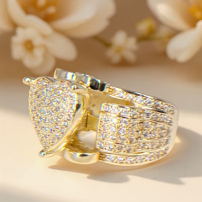 Zirconia Heart Shaped Ring