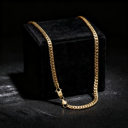 14k Plated Cuban Link Necklace