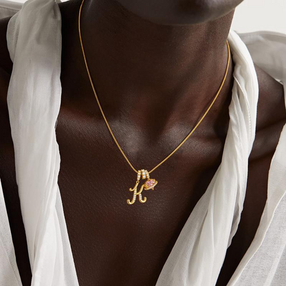 Initial Heart Necklace