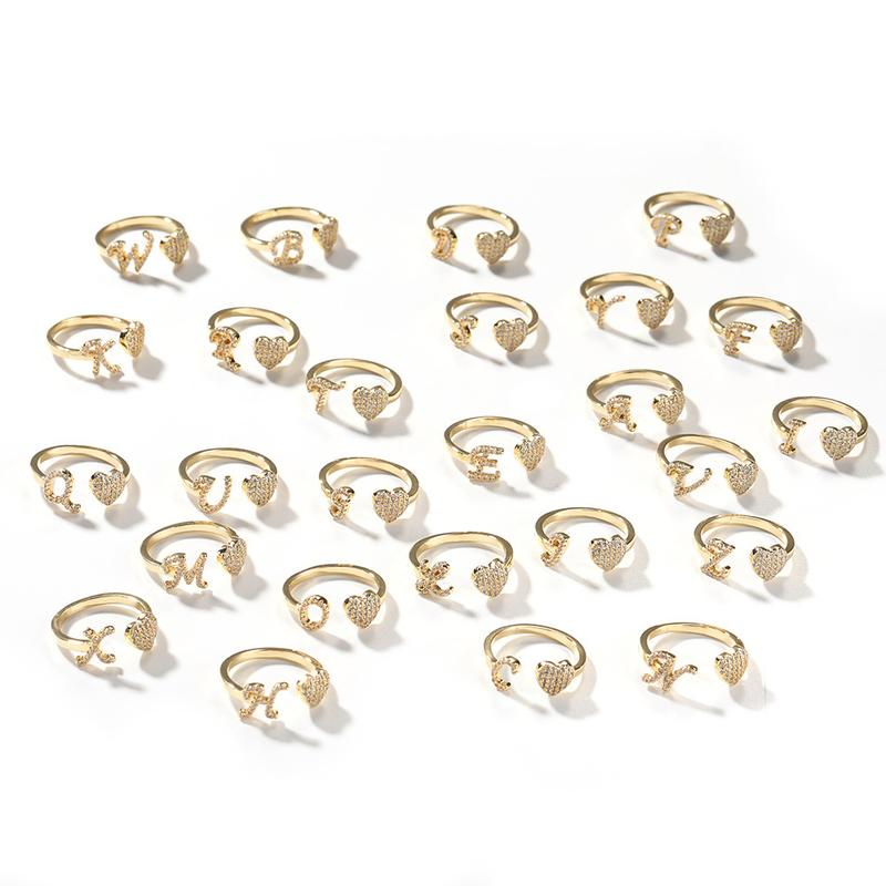 Diamond Initial Ring