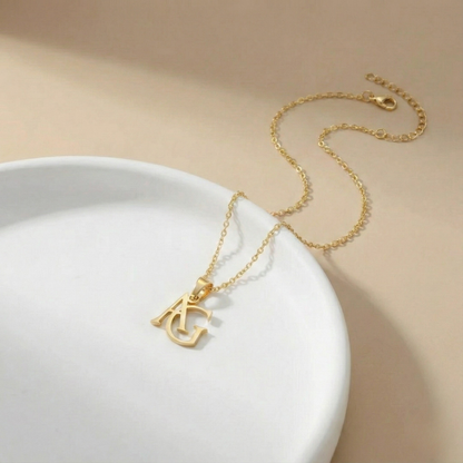 Personalized Letter Necklace w/FREE Matching Bracelet