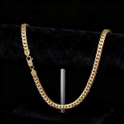 14k Plated Cuban Link Necklace