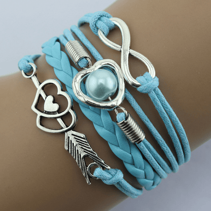 Cupid Heart Layered Bracelet