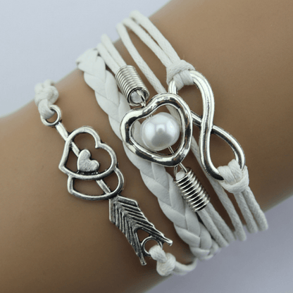 Cupid Heart Layered Bracelet