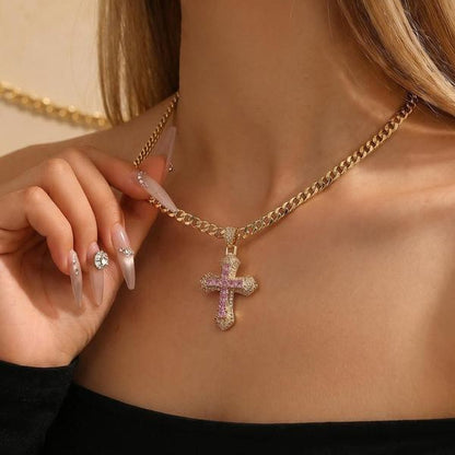 Cross On Cross Necklace