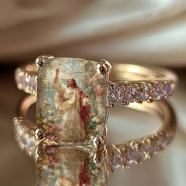 Jesus's Garden Square Ring