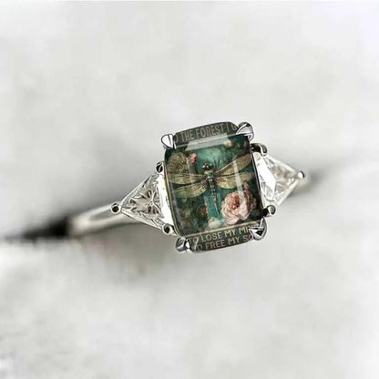 Dragonfly Statement Ring