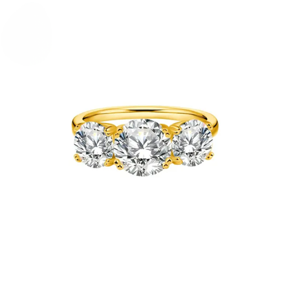 4ct Three Stone Ring