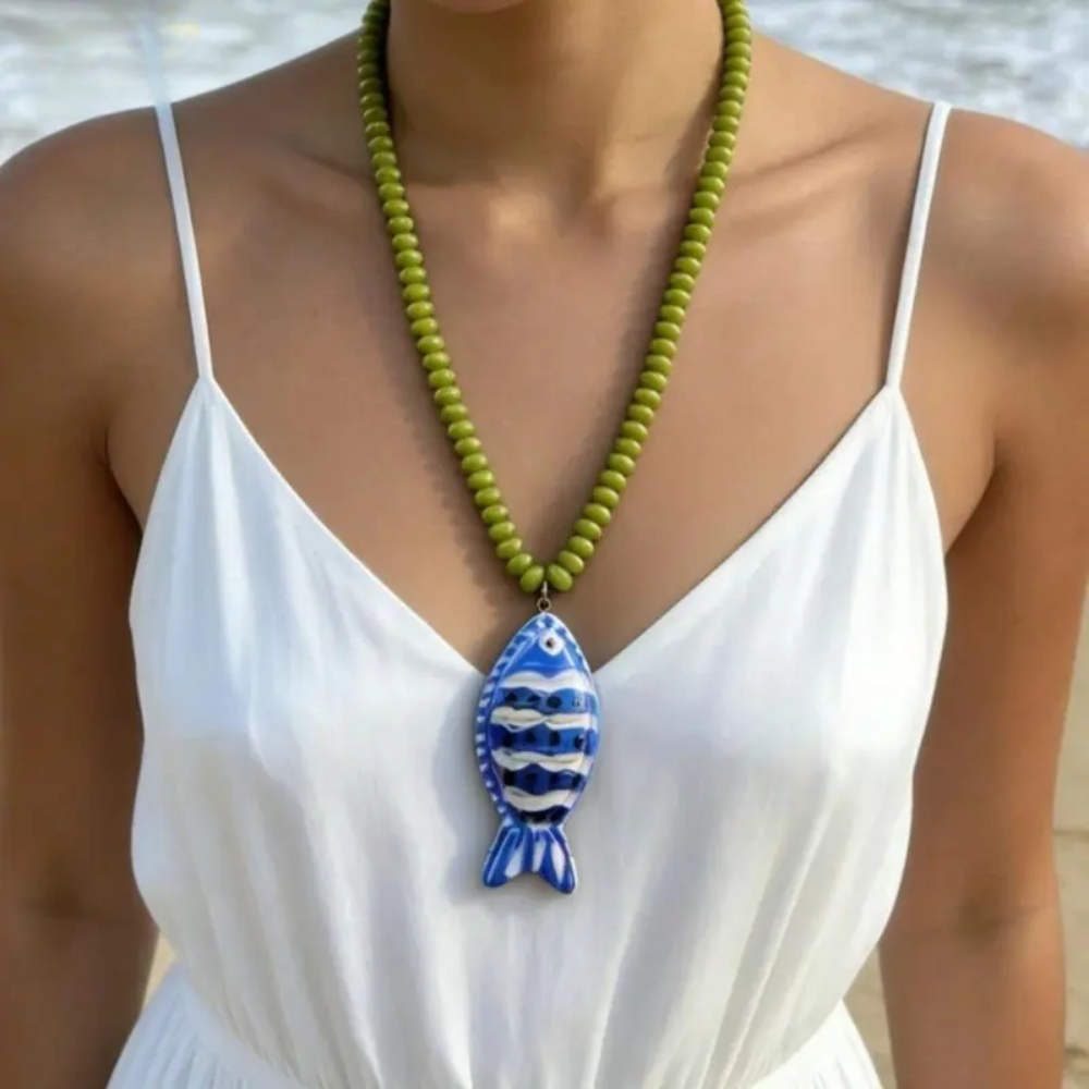 Tropical Fish Beaded Necklace