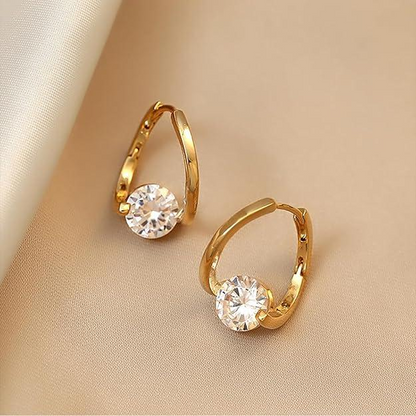 Moissanite 2 Carat Heart Earrings