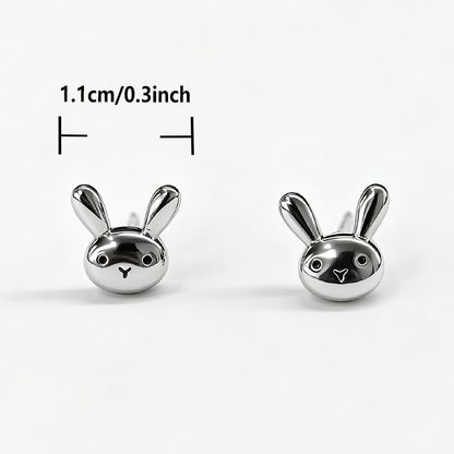 Bunny Face Stud Earrings