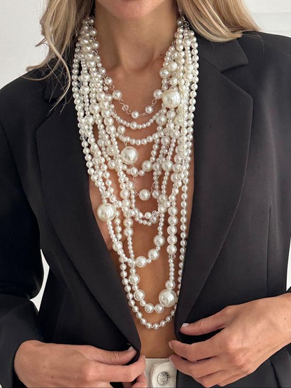 Multilayer Pearl Necklace