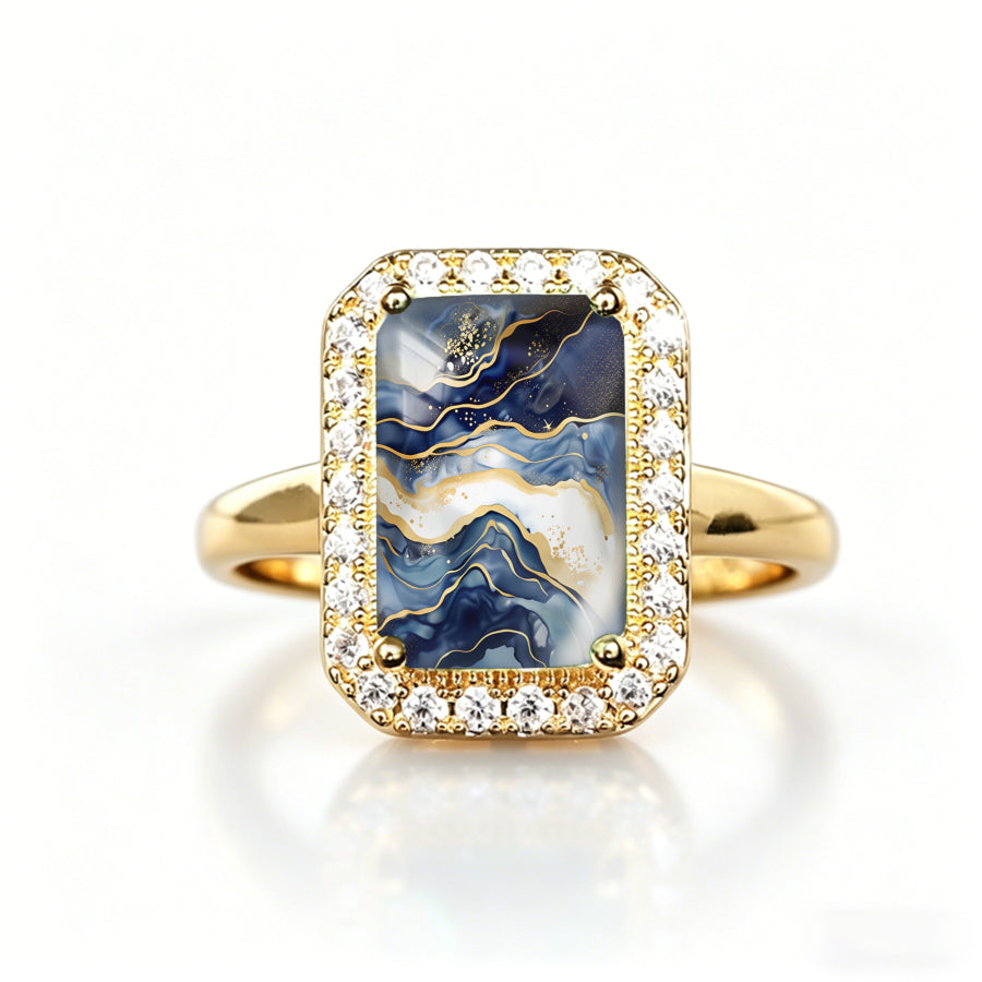 Abstract Wave Rectangle Ring