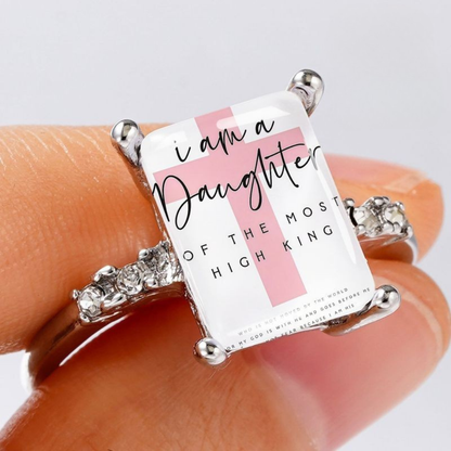 "I Am A Daughter" Square Ring