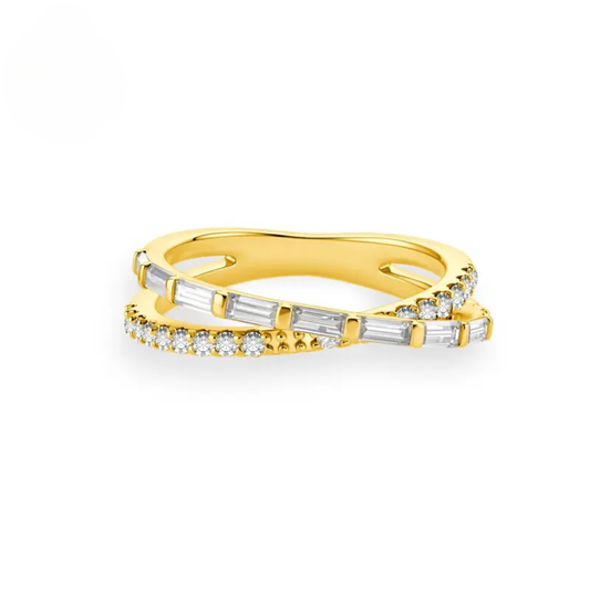 Ribbon Crossover Ring