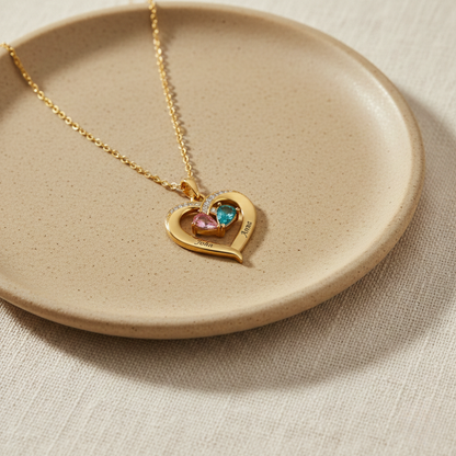 Birthstone Heart Necklace