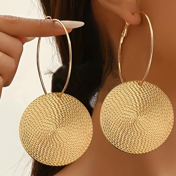 Elegant Leopard Print Hoop Earrings