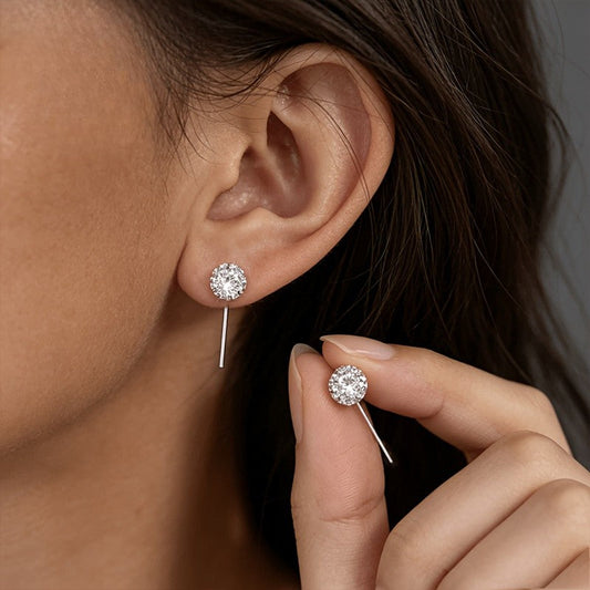 Crystal Ball Drop Earrings