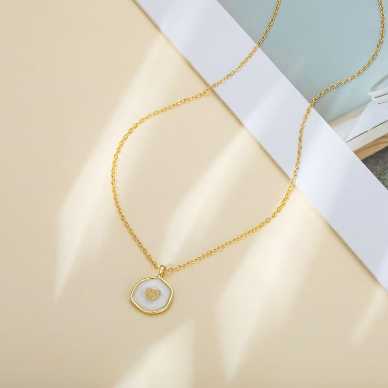 Two Tone Glow Heart Necklace