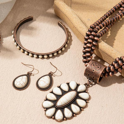 Vintage Boho Beaded Jewelry Set