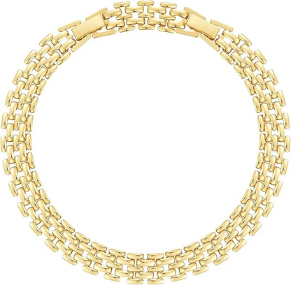2pc 14k Chunky Link Anklets