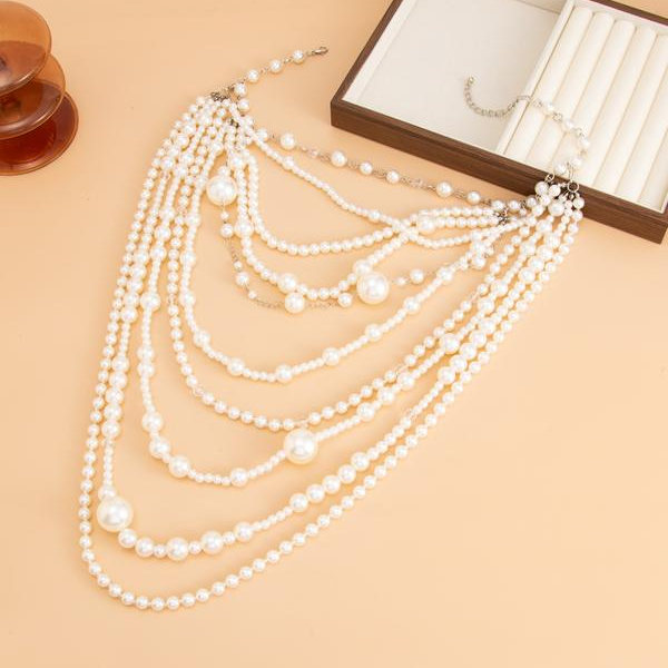 Multilayer Pearl Necklace