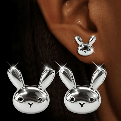 Bunny Face Stud Earrings