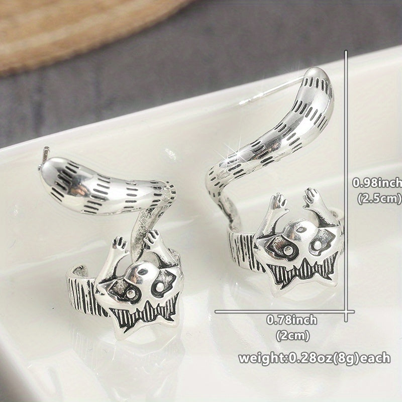 Hanging Cat Stud Earrings