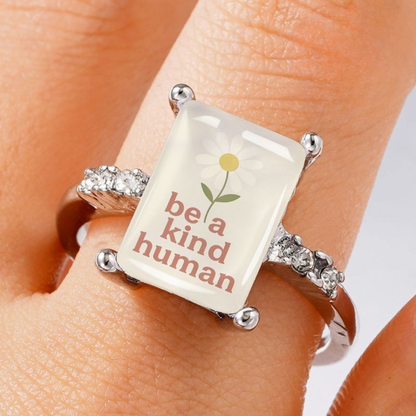 Be A Kind Human Square Ring