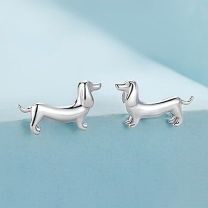 Dachshund Dog Stud Earrings