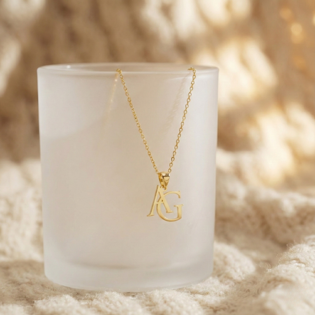 Personalized Letter Necklace w/FREE Matching Bracelet