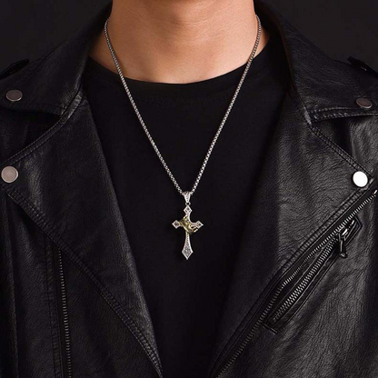 Crown Cross Necklace