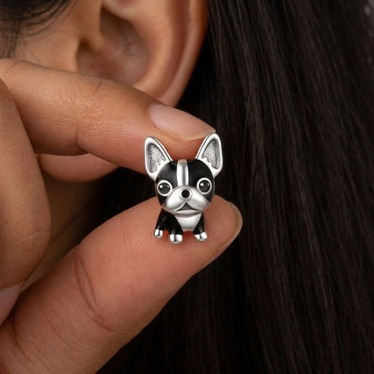 Boston Terrier Stud Earrings