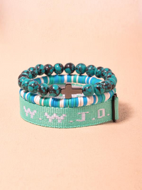 Dark Blue Black Crackle Turquoise