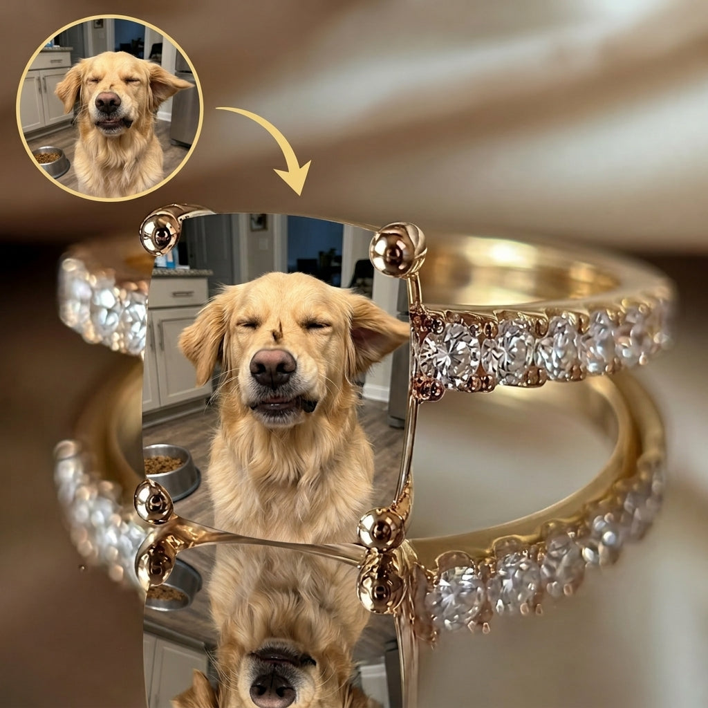 Custom Pet Square Ring