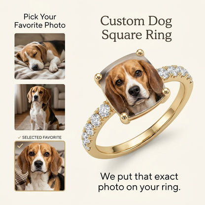 Custom Pet Square Ring
