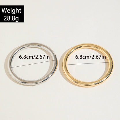 Gold & Silver Geometric Cuff Bracelet Set