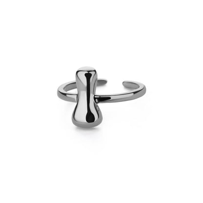 Gold Initial Statement Ring